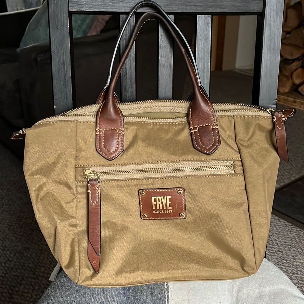 FRYE~ Nylon & Leather trim Satchel/Handbag